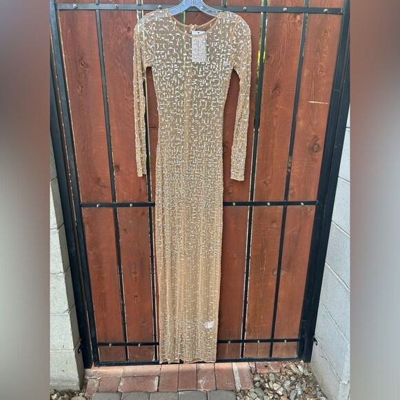 Retrofete 'Vinci' Silver Crystal Embellished Dress Size XS NWT - Picture 2 of 12